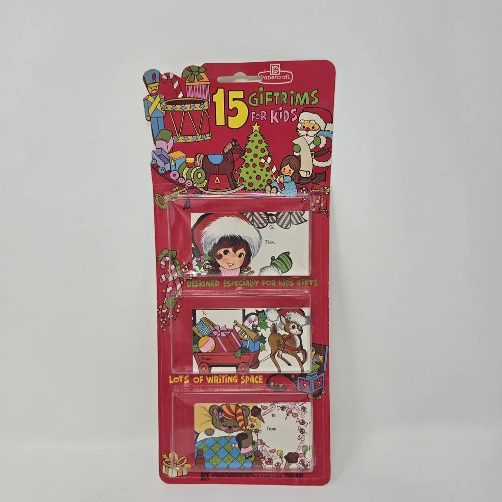 NOS 3 Packs Sealed Vintage Christmas Gift Tags Courier & Ives Cleo Papercraft